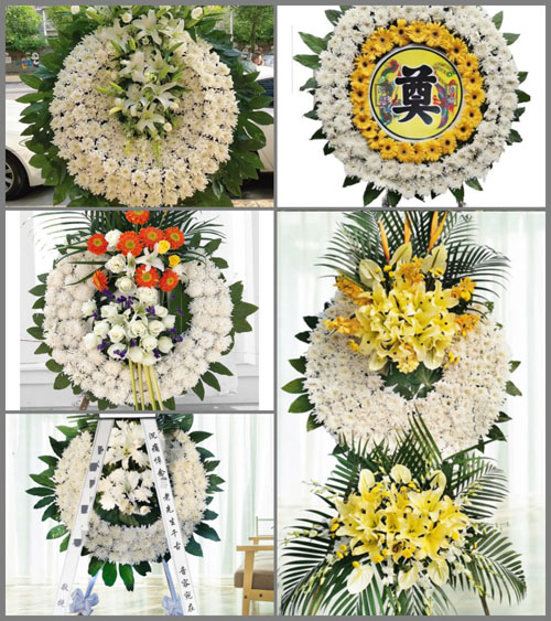 四川成都温江区寿安镇清水村花圈速递